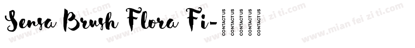 Sensa Brush Flora Fi字体转换